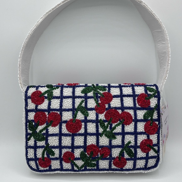 Cherry beaded bag made in India NWT TikTok Instagram Viral - Picture 7 of 8